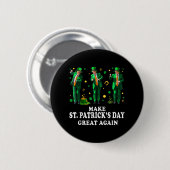 Grappig Trump dansen maken St. Patrick's Day gewel Ronde Button 5,7 Cm (Voorkant /achterkant)