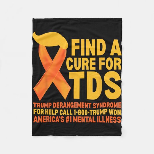 Grappig Trump Derangement Syndrome TDS Awareness R Fleece Deken (Voorkant)