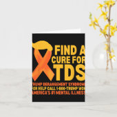 Grappig Trump Derangement Syndrome TDS Awareness R Kaart (Gele Bloem)