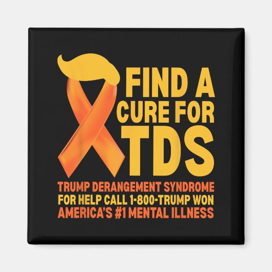 Grappig Trump Derangement Syndrome TDS Awareness R Magneet (Voorkant)