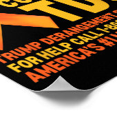 Grappig Trump Derangement Syndrome TDS Awareness R Poster (Hoek)