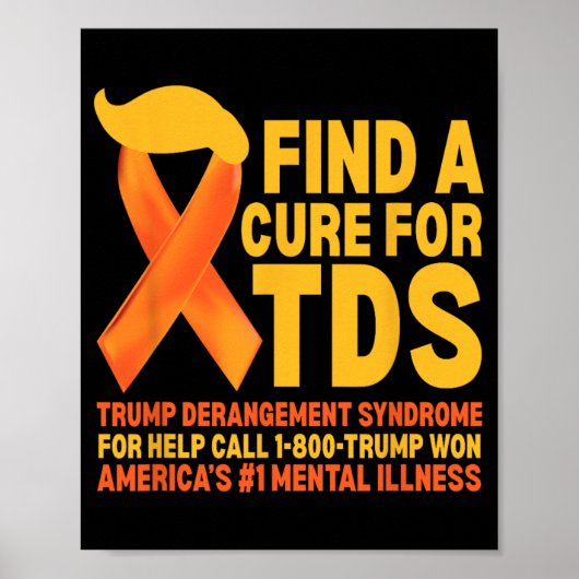 Grappig Trump Derangement Syndrome TDS Awareness R Poster (Voorkant)