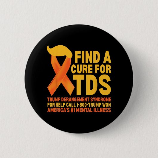 Grappig Trump Derangement Syndrome TDS Awareness R Ronde Button 5,7 Cm (Voorkant)