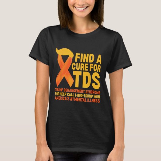 Grappig Trump Derangement Syndrome TDS Awareness R T-shirt (Voorkant)