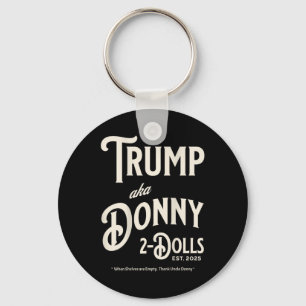 Grappig Trump Donny Twee Dolls 2 Dolls op Kerstmis Sleutelhanger