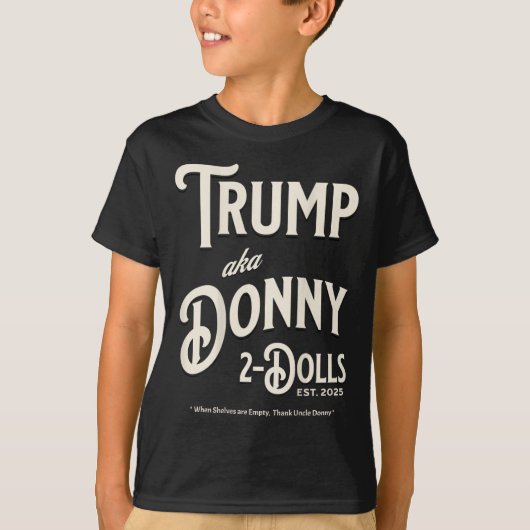 Grappig Trump Donny Twee Dolls 2 Dolls op Kerstmis T-shirt (Voorkant)