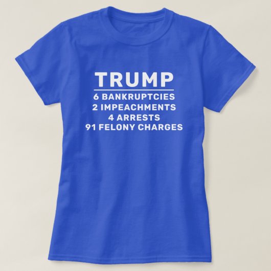 Grappig Trump door de cijfers T-shirt (Design voorkant)