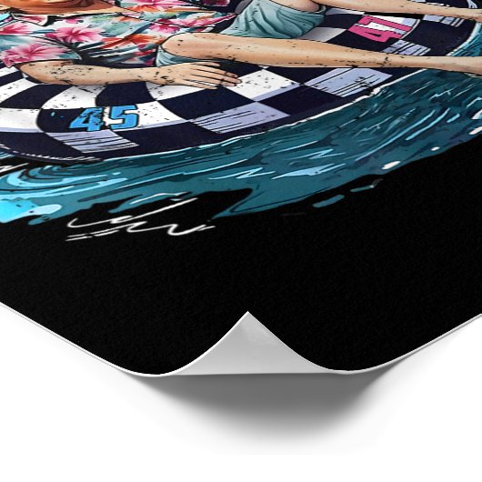 Grappig Trump drijvend Shirt Golf van Amerika Est Poster (Hoek)