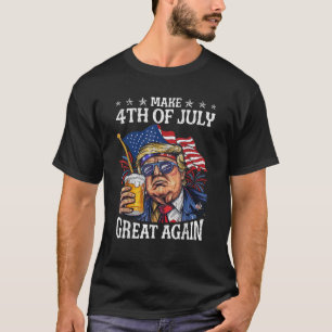 Grappig Trump Drink bierteam maakt 4 juli gr T-shirt