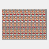 Grappig Trump Face Custom Face Foto Gingerbread Inpakpapier Vel (Voorkant 3)