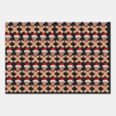Grappig Trump Face Custom Face Foto Gingerbread Inpakpapier Vel (Voorkant)