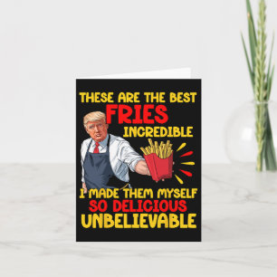 Grappig Trump Fastfood Humor Fries Verkiezing 2024 Kaart