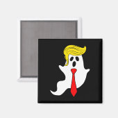 Grappig Trump Ghost Trump Hair Halloween Donald Tr Magneet (Voorkant / Achterkant)