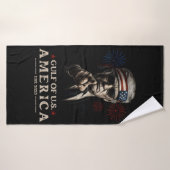 Grappig Trump Golf van Amerika 2025 4 juli Badhanddoek (Badhanddoek)