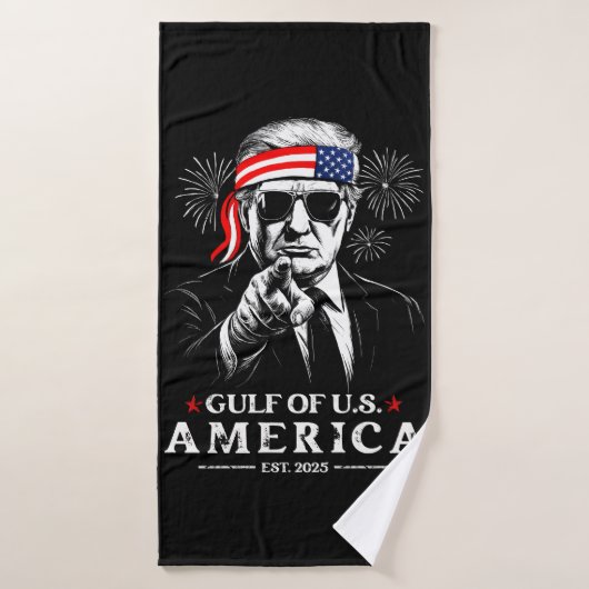 Grappig Trump Golf van Amerika 2025 4 juli Badhanddoek (Badhanddoek)