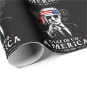 Grappig Trump Golf van Amerika 2025 4 juli Cadeaupapier (Rol Hoek)