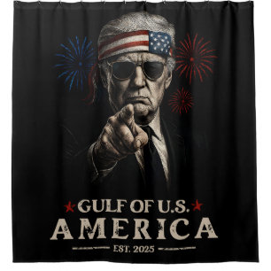 Grappig Trump Golf van Amerika 2025 4 juli Douchegordijn
