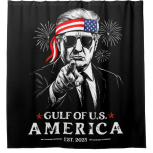 Grappig Trump Golf van Amerika 2025 4 juli Douchegordijn