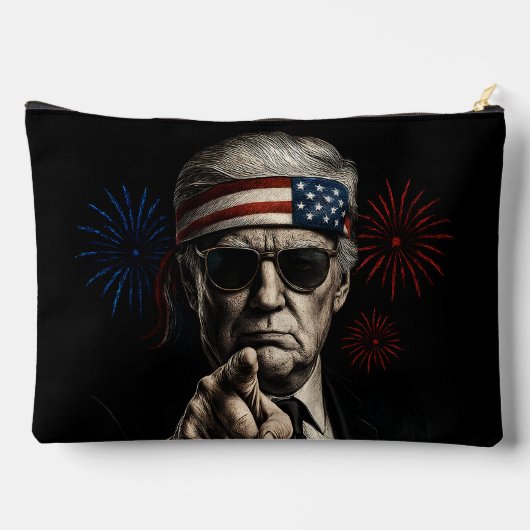 Grappig Trump Golf van Amerika 2025 4 juli Etui (Achterkant)