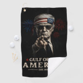 Grappig Trump Golf van Amerika 2025 4 juli Golfhanddoek (Insitu)