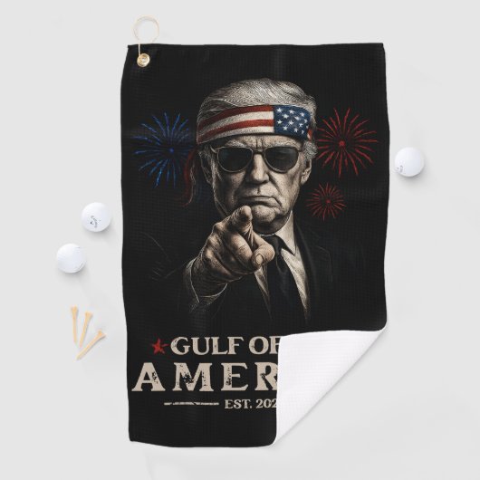 Grappig Trump Golf van Amerika 2025 4 juli Golfhanddoek (Insitu)