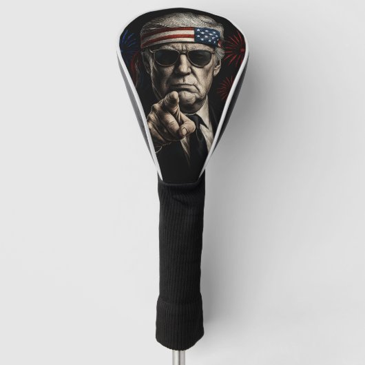 Grappig Trump Golf van Amerika 2025 4 juli Golfheadcover (Voorkant)