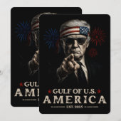 Grappig Trump Golf van Amerika 2025 4 juli Kaart (Voorkant / Achterkant)