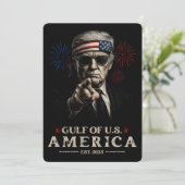 Grappig Trump Golf van Amerika 2025 4 juli Kaart (Staand voorkant)