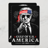Grappig Trump Golf van Amerika 2025 4 juli Kaart (Voorkant / Achterkant)