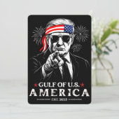 Grappig Trump Golf van Amerika 2025 4 juli Kaart (Staand voorkant)