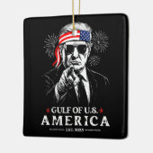 Grappig Trump Golf van Amerika 2025 4 juli Keramisch Ornament (Links)