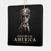 Grappig Trump Golf van Amerika 2025 4 juli Keramisch Ornament (Links)