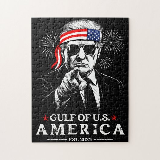 Grappig Trump Golf van Amerika 2025 4 juli Legpuzzel (Verticaal)