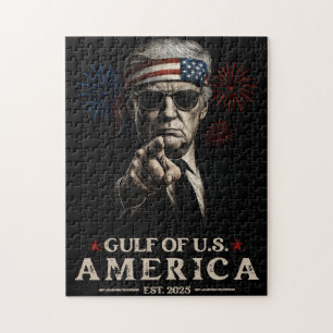 Grappig Trump Golf van Amerika 2025 4 juli Legpuzzel