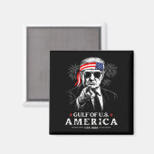 Grappig Trump Golf van Amerika 2025 4 juli Magneet (Voorkant / Achterkant)