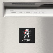 Grappig Trump Golf van Amerika 2025 4 juli Magneet (Insitu (Vaatwasser))