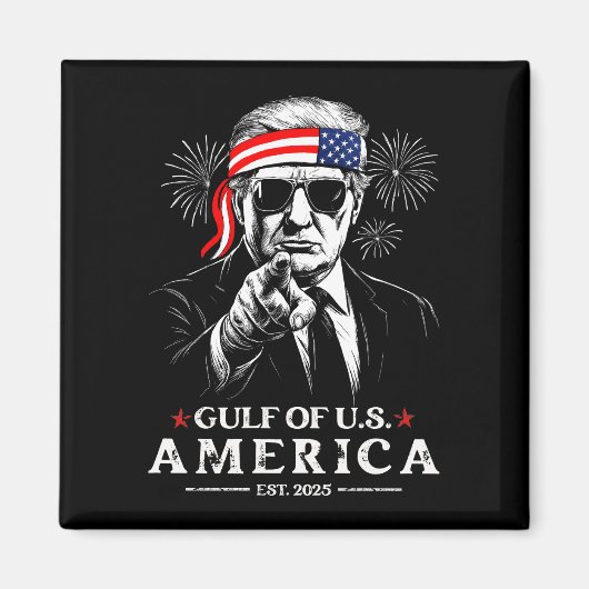 Grappig Trump Golf van Amerika 2025 4 juli Magneet (Voorkant)
