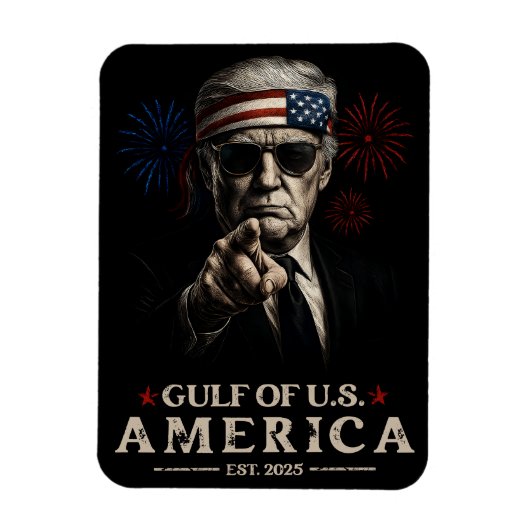 Grappig Trump Golf van Amerika 2025 4 juli Magneet (Verticaal)