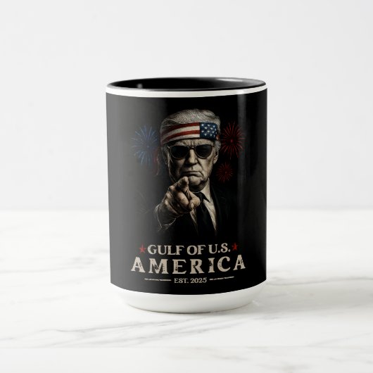 Grappig Trump Golf van Amerika 2025 4 juli Mok (Midden)