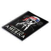 Grappig Trump Golf van Amerika 2025 4 juli Notitieboek (Linkerzijde)