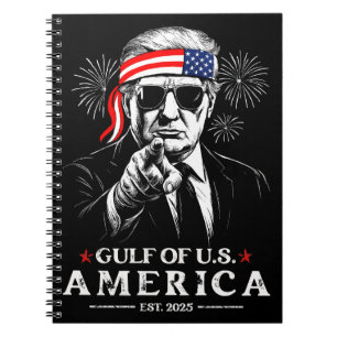 Grappig Trump Golf van Amerika 2025 4 juli Notitieboek