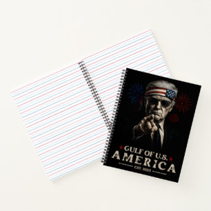 Grappig Trump Golf van Amerika 2025 4 juli Notitieboek