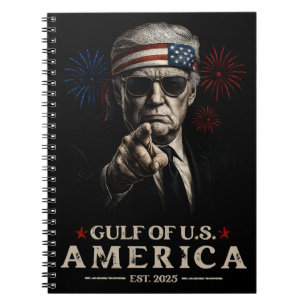 Grappig Trump Golf van Amerika 2025 4 juli Notitieboek