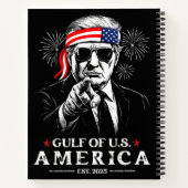 Grappig Trump Golf van Amerika 2025 4 juli Notitieboek (Achterkant)