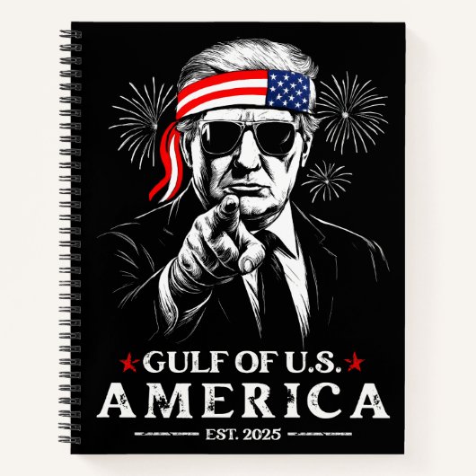 Grappig Trump Golf van Amerika 2025 4 juli Notitieboek (Voorkant)