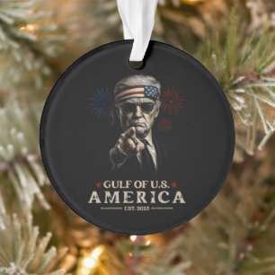 Grappig Trump Golf van Amerika 2025 4 juli Ornament