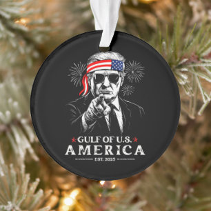 Grappig Trump Golf van Amerika 2025 4 juli Ornament
