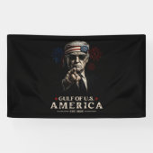 Grappig Trump Golf van Amerika 2025 4 juli Spandoek (Horizontaal)
