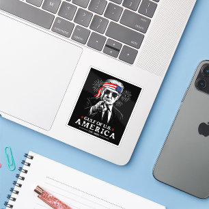 Grappig Trump Golf van Amerika 2025 4 juli Sticker