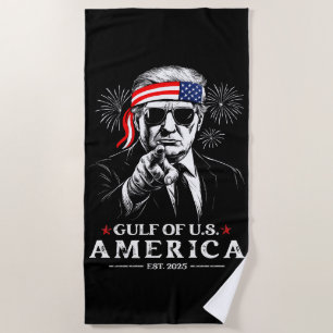 Grappig Trump Golf van Amerika 2025 4 juli Strandlaken